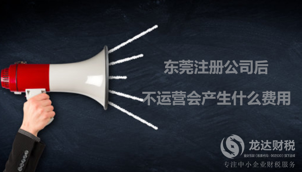 東莞注冊(cè)公司后不運(yùn)營(yíng)產(chǎn)生的費(fèi)用